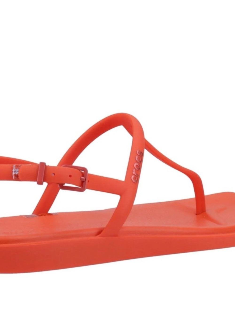 CROCS Women's Orange Strappy Sandals